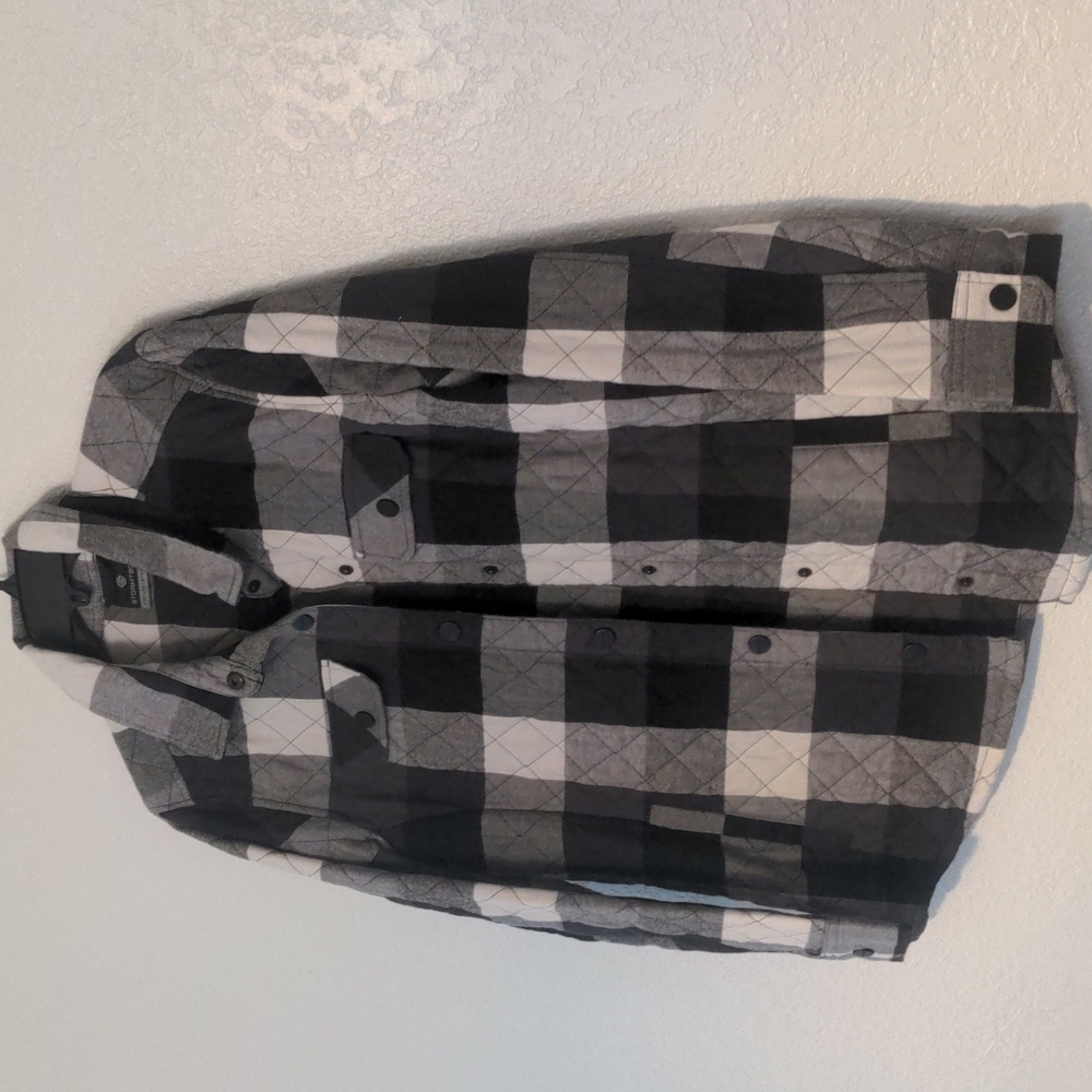 Stormtech natural by nature QPX-1W flannel jacket size women's large